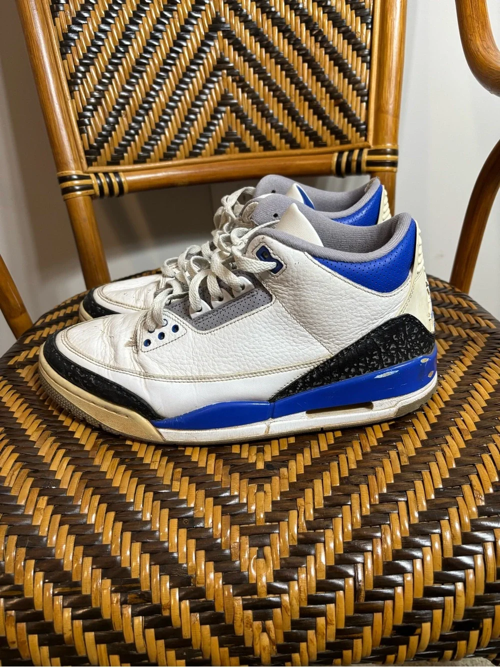 Jordan 3 Retro Racer Blue Sneakers Size 10.5 Worn